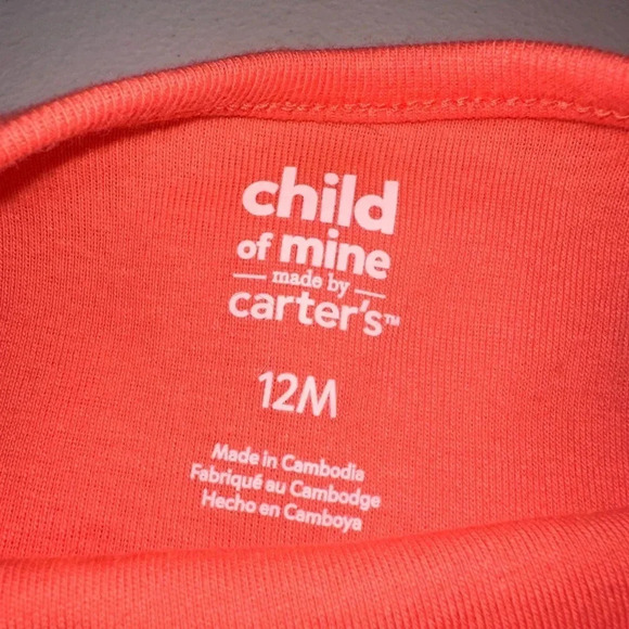 NWOT CARTER'S BABY GIRL 4 CAP SLEEVE BODYSUITS MULTIPLE PATTERNS 3M, 9M, 12M - Picture 9 of 12